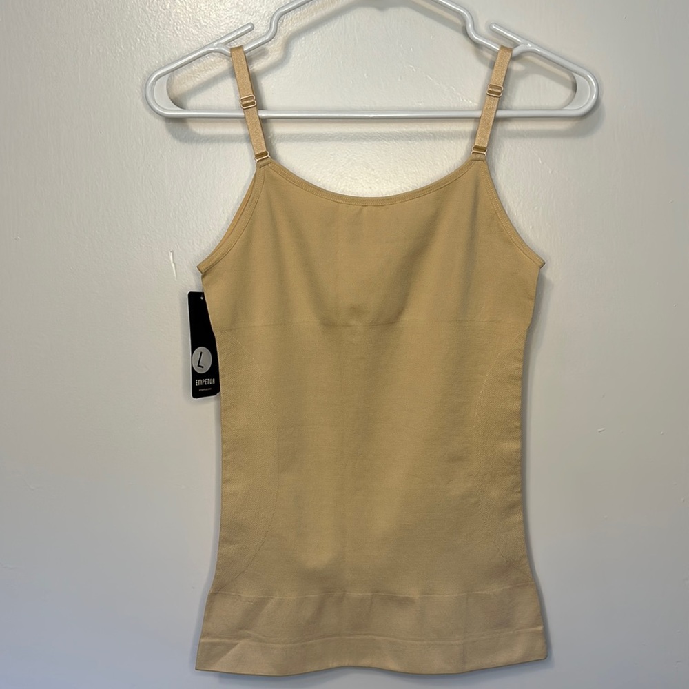 Nude scoop neck cami tank top size large NWT